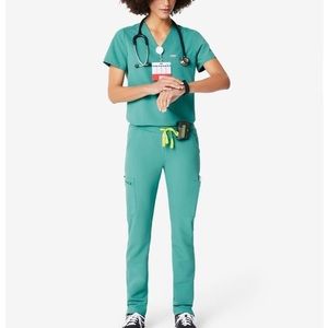 FIGS One Pocket Scrub Top Marine